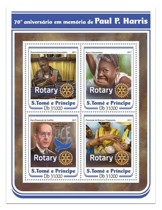 n° 5741/5744 - Timbre SAINT-THOMAS ET PRINCE Poste