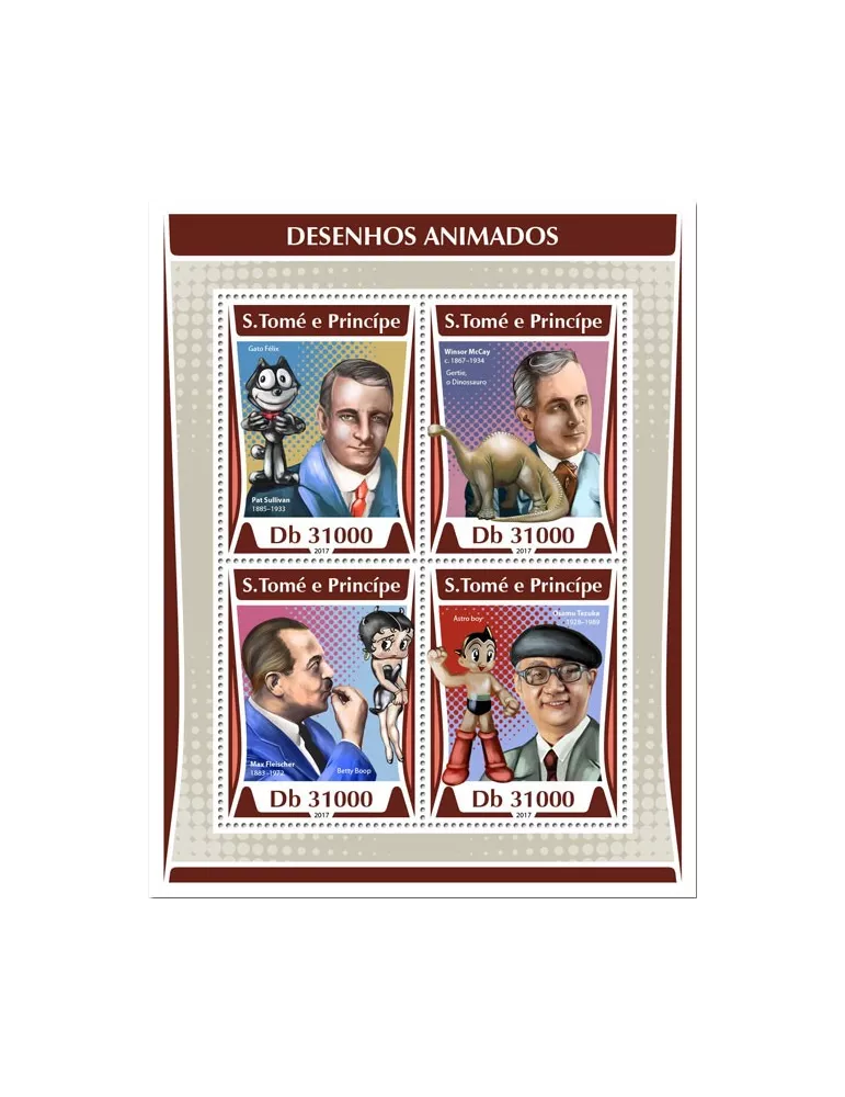 n° 5805/5808 - Timbre SAINT-THOMAS ET PRINCE Poste