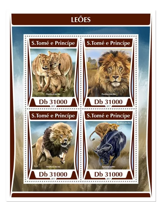 n° 5821/5824 - Timbre SAINT-THOMAS ET PRINCE Poste