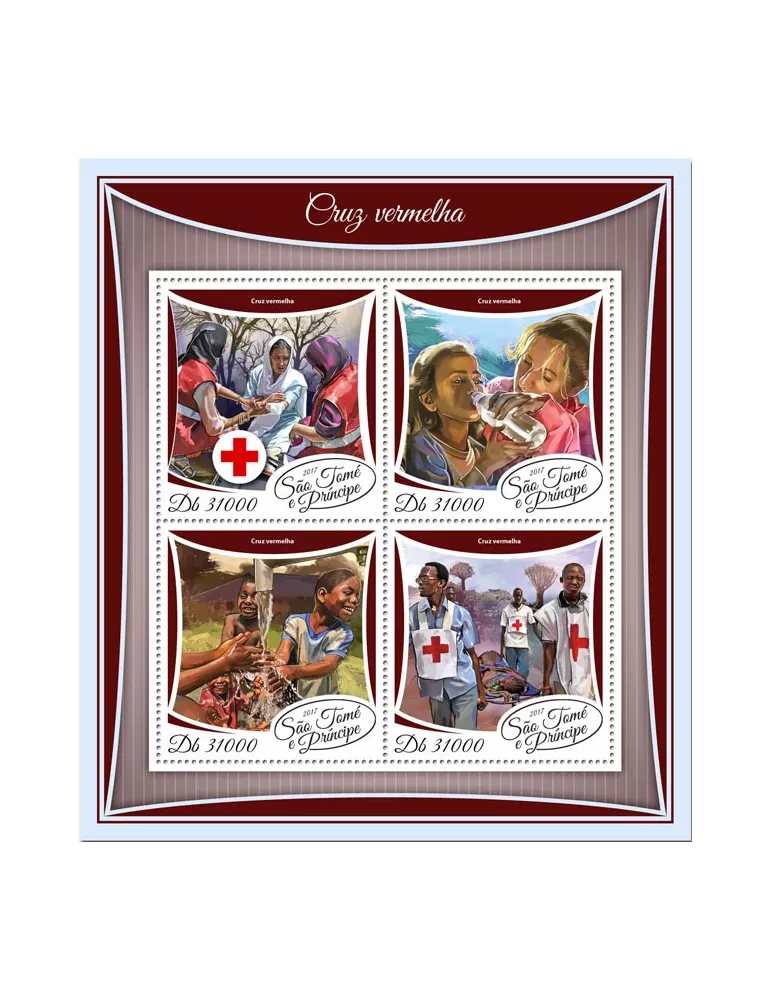 n° 5957/5960 - Timbre SAINT-THOMAS ET PRINCE Poste