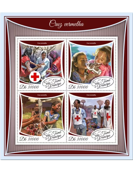 n° 5957/5960 - Timbre SAINT-THOMAS ET PRINCE Poste