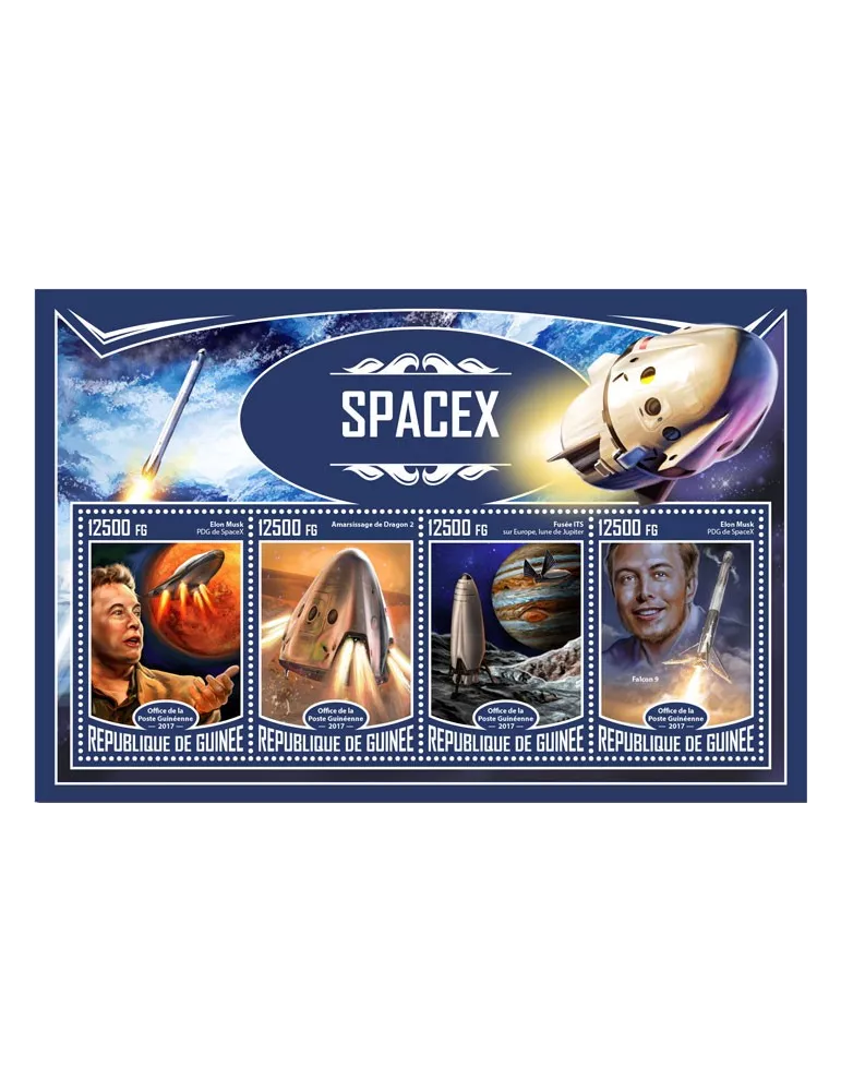 n° 8876/8879 - Timbre GUINÉE Poste