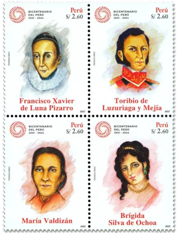 n° 2258/2261 - Timbre PEROU Poste