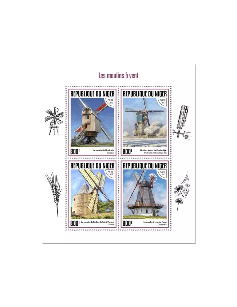 n° 4219/4222 - Timbre NIGER Poste