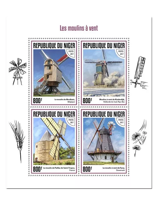 n° 4219/4222 - Timbre NIGER Poste