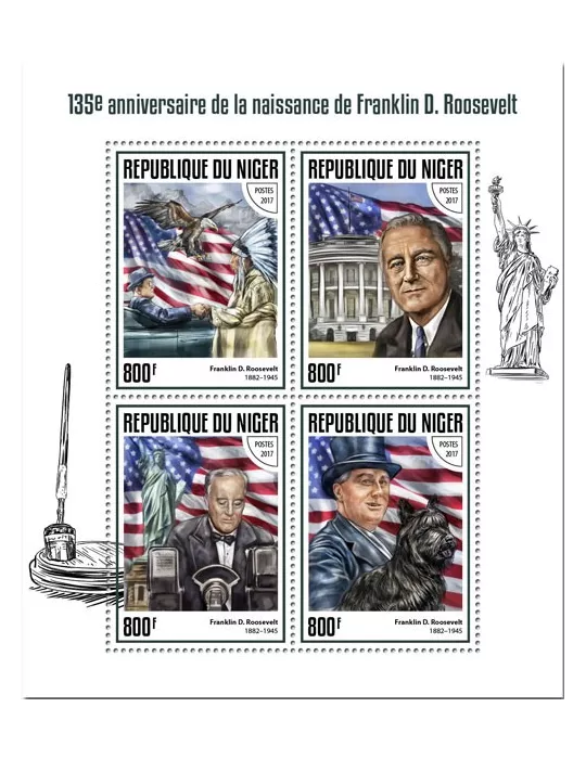 n° 4247/4250 - Timbre NIGER Poste