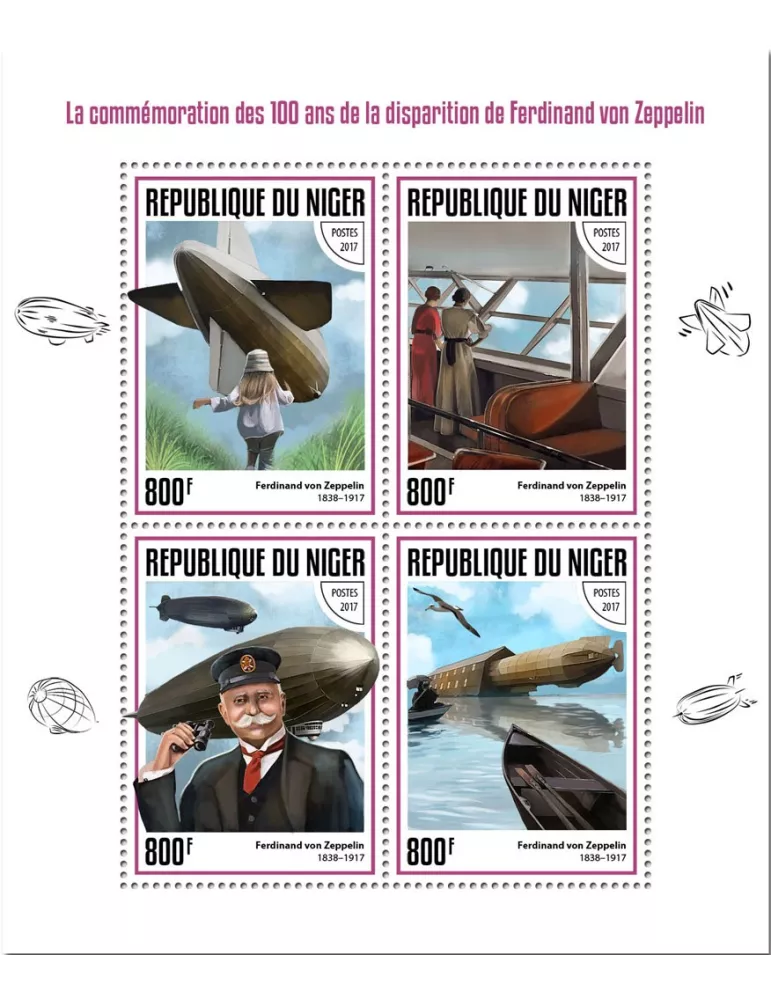 n° 4255/4258 - Timbre NIGER Poste