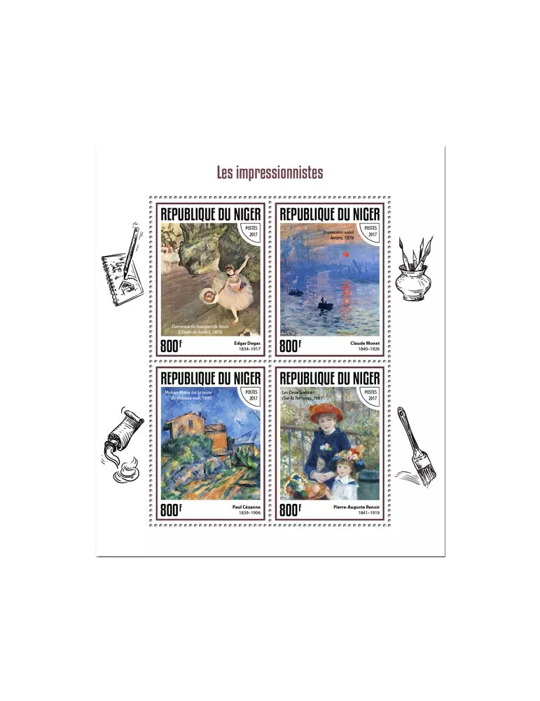 n° 4259/4262 - Timbre NIGER Poste