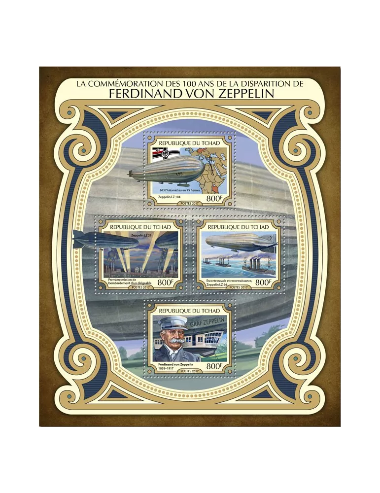 n° 1887/1890 - Timbre TCHAD Poste