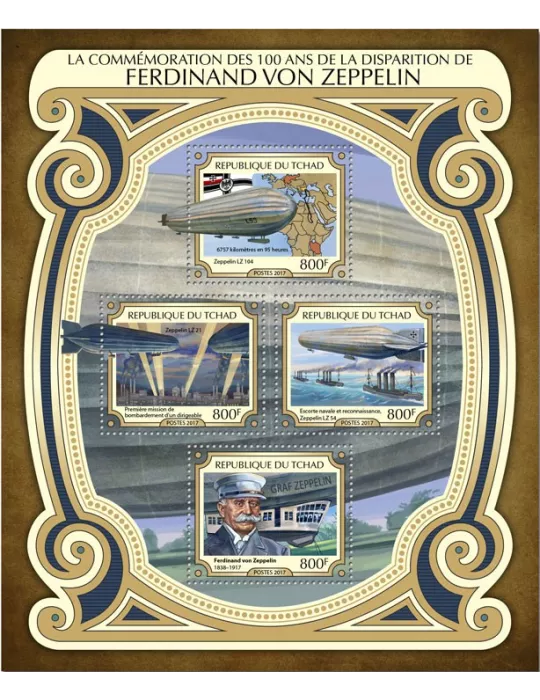 n° 1887/1890 - Timbre TCHAD Poste