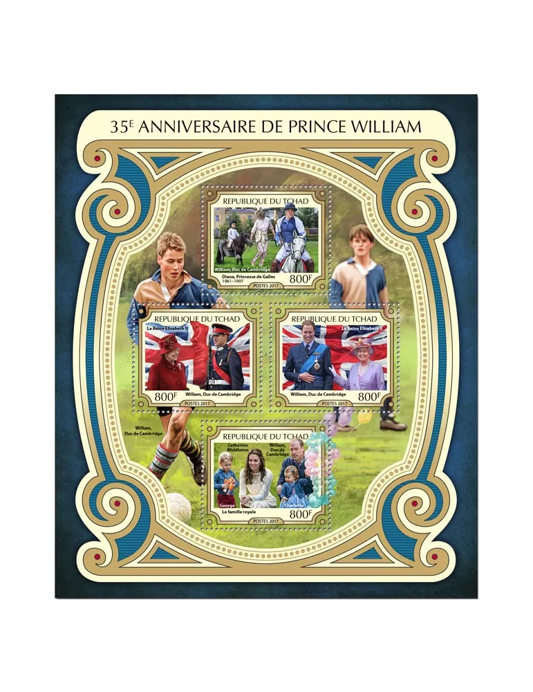 n° 1903/1906 - Timbre TCHAD Poste