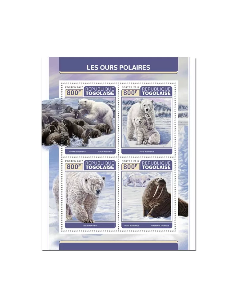 n° 5650/5653 - Timbre TOGO Poste