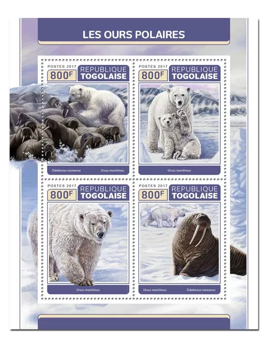 n° 5650/5653 - Timbre TOGO Poste