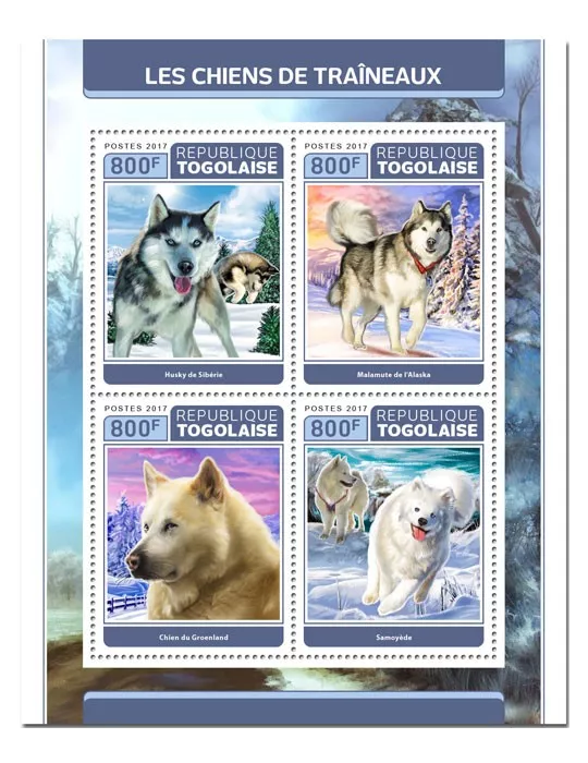 n° 5706/5709 - Timbre TOGO Poste