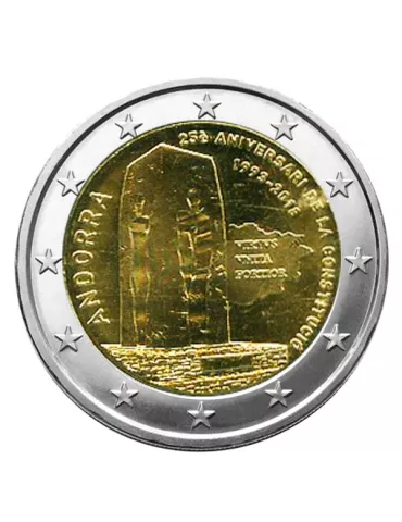 BU : 2 EURO COMMEMORATIVE 2018 : ANDORRE (25e anniversaire de la constitution de Andorre) 2