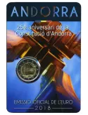 BU : 2 EURO COMMEMORATIVE 2018 : ANDORRE (25e anniversaire de la constitution de Andorre)