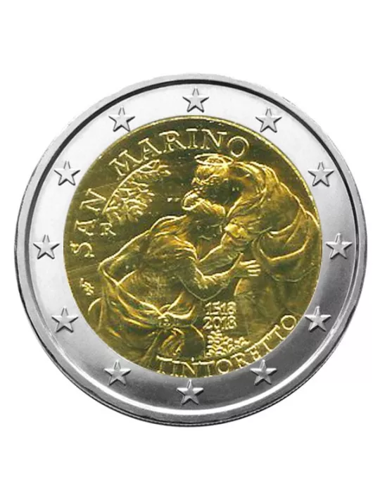 BU : 2 EURO COMMEMORATIVE 2018 : SAINT-MARIN (Le Tintoret)