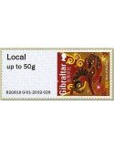 n° 77 - Timbre GIBRALTAR Timbres de distributeurs