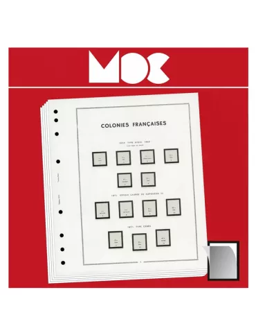 MOC SF : NIGER (Avant indépendance) - 1921-1942 (avec pochettes) LEUCHTTURM