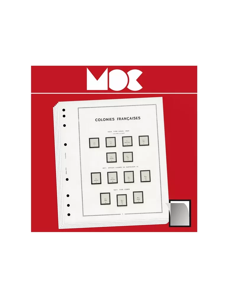 MOC SF : NIGER (Avant indépendance) - 1921-1942 (avec pochettes) LEUCHTTURM