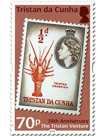 n° 1196/1199 - Timbre TRISTAN DA CUNHA Poste 2
