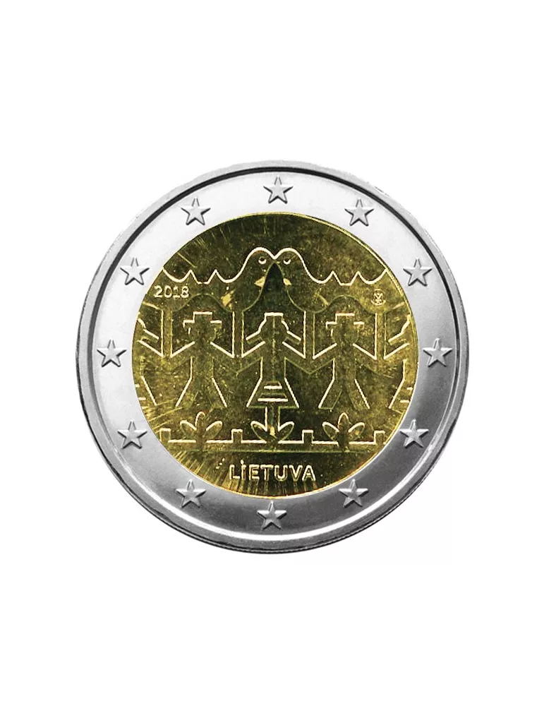 2 EURO COMMEMORATIVE 2018 : LITUANIE (Fête de la Chanson et de la Danse)