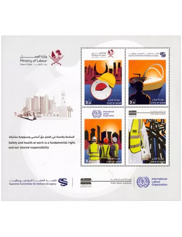 n° 1096/1099 - Timbre QATAR Poste