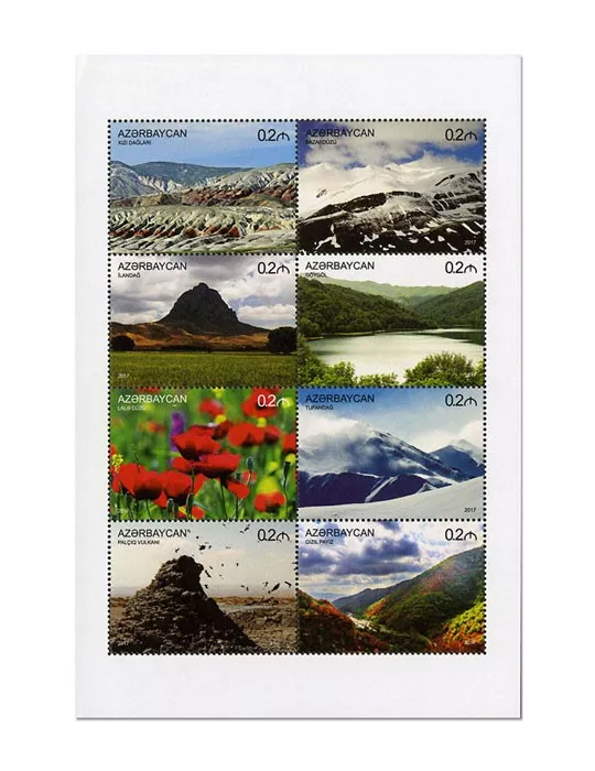 n° 1035/1042 - Timbre AZERBAIDJAN Poste