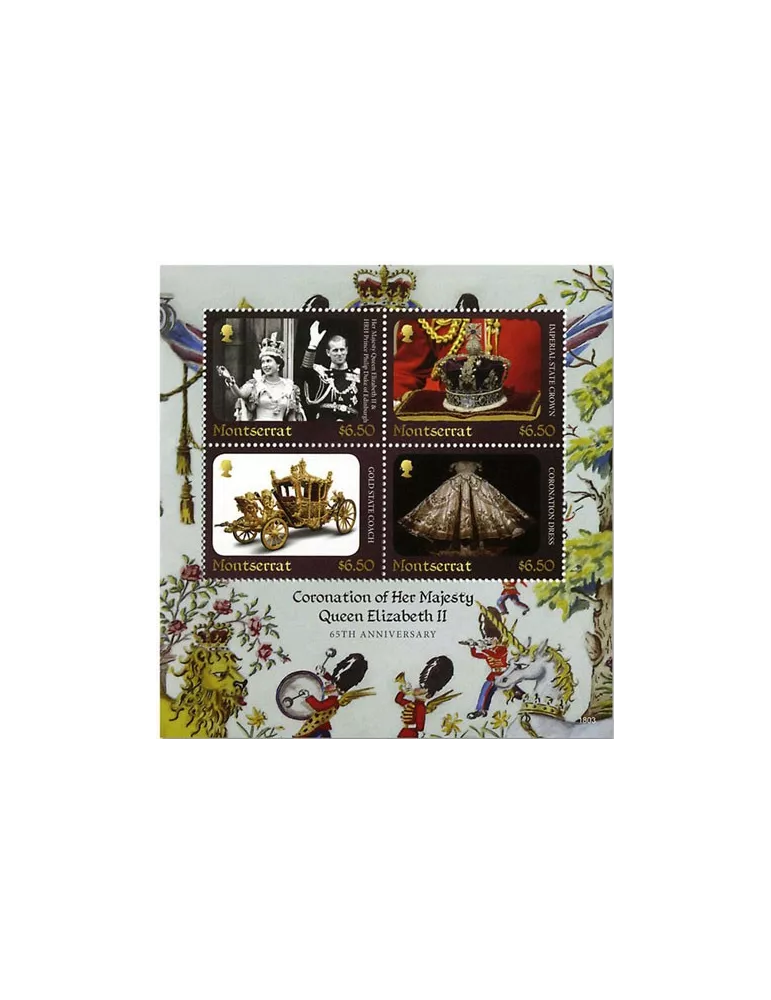 n° 1652/1655 - Timbre MONTSERRAT Poste