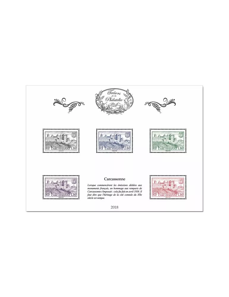 Blocs TRESORS DE LA PHILATELIE (2018)