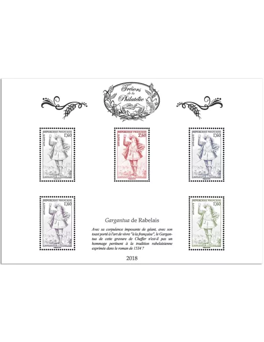 Blocs TRESORS DE LA PHILATELIE (2018)
