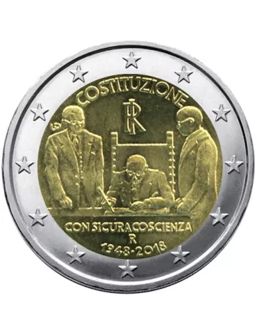 2 EURO COMMEMORATIVE 2018 : ITALIE (70 ans de la Constitution Italienne)