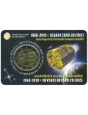 BU : 2 EURO COMMEMORATIVE 2018 : BELGIQUE - 50 ans Satellite Esro (Version flamande)
