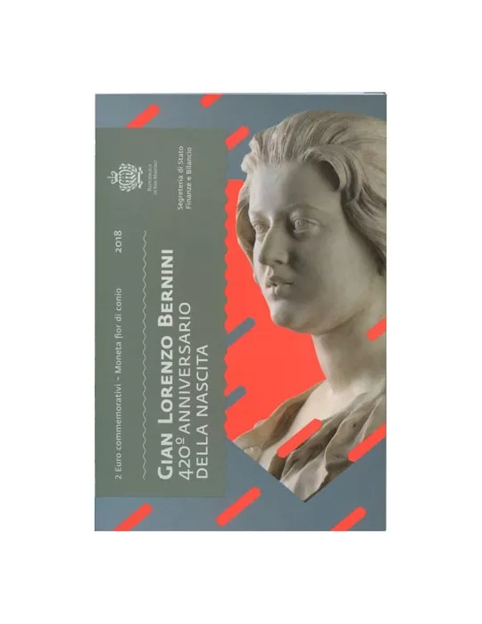 BU : 2 EURO COMMEMORATIVE 2018 : SAINT-MARIN (Bernini)