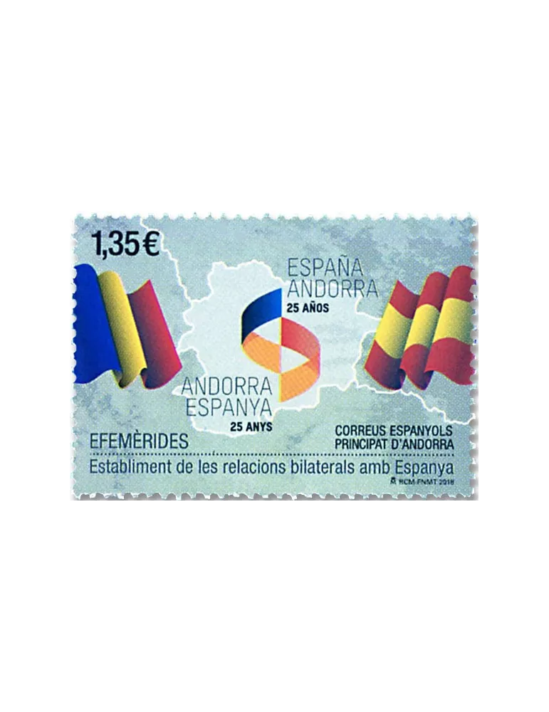 n° 458 - Timbre ANDORRE ESPAGNOL Poste