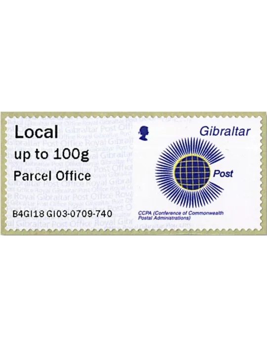 n° 89a - Timbre GIBRALTAR Timbres de distributeurs