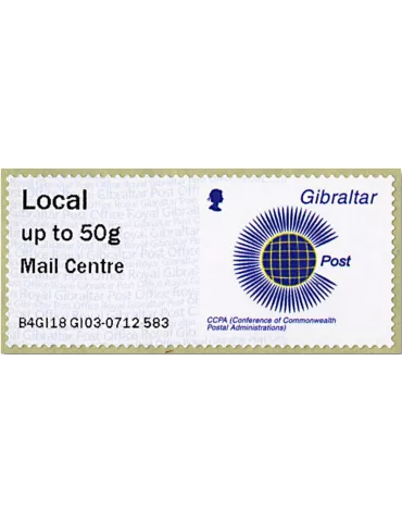 n° 93 - Timbre GIBRALTAR Timbres de distributeurs