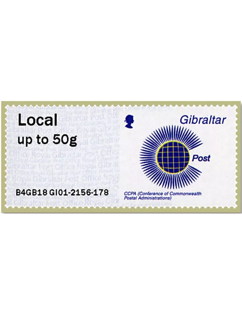 n° 94 - Timbre GIBRALTAR Timbres de distributeurs