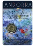 BU : 2 EURO COMMEMORATIVE 2018 : ANDORRE (70 ans Déclaration Universelle Droits de l´Homme)