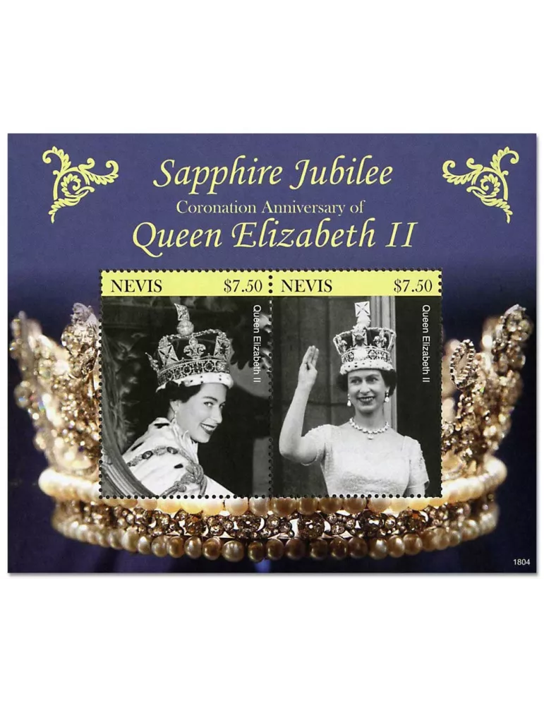 n° 391 - Timbre NEVIS Blocs et feuillets