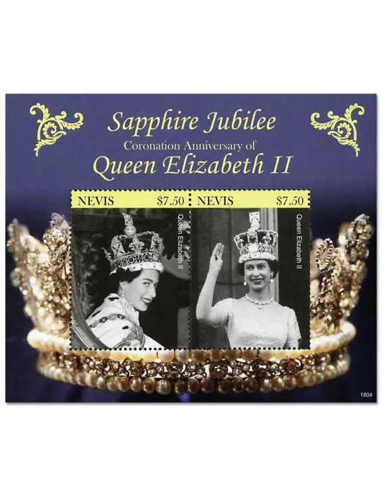 n° 391 - Timbre NEVIS Blocs et feuillets