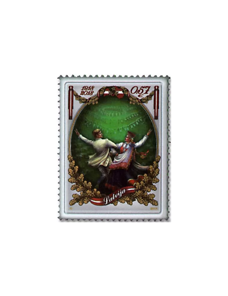 n° 1020/1022 - Timbre LETTONIE Poste