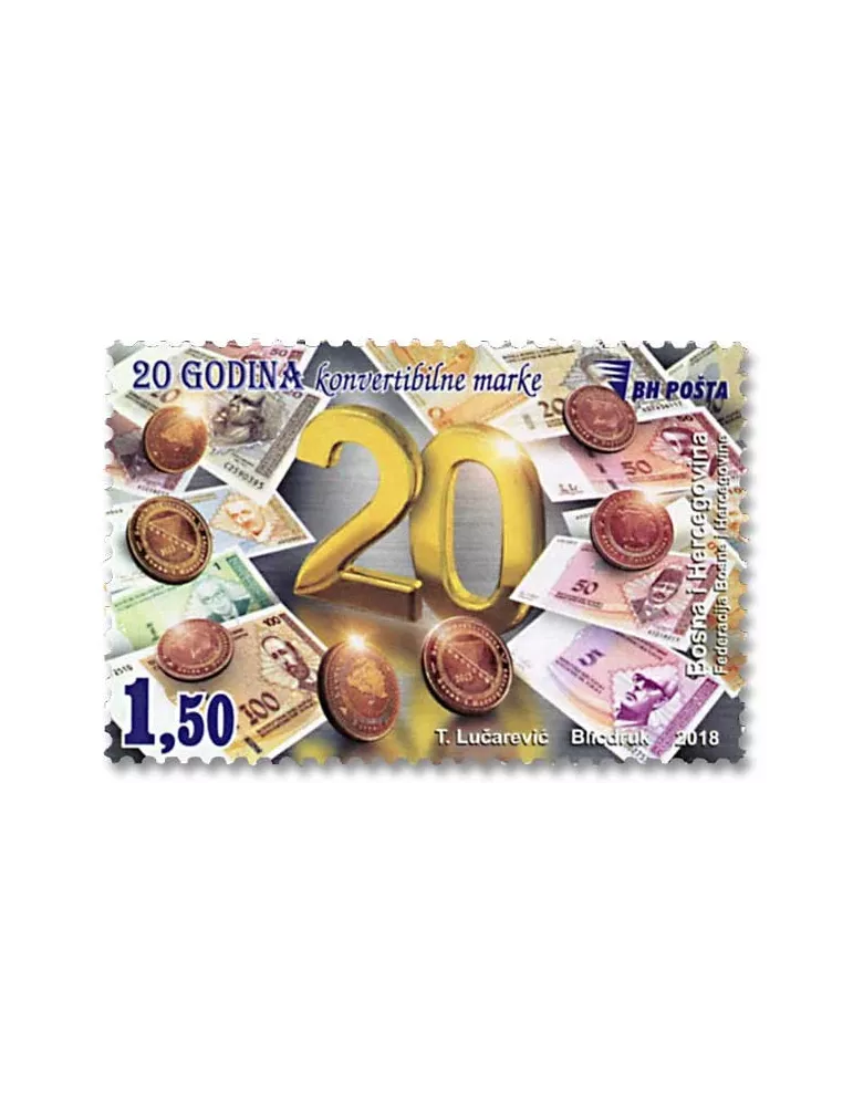 n° 790 - Timbre BOSNIE-HERZEGOVINE Poste
