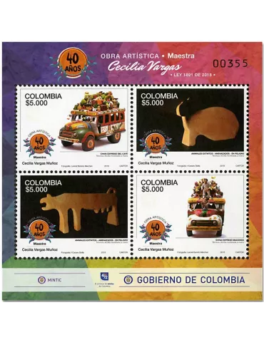 n° 88 - Timbre COLOMBIE Blocs et feuillets
