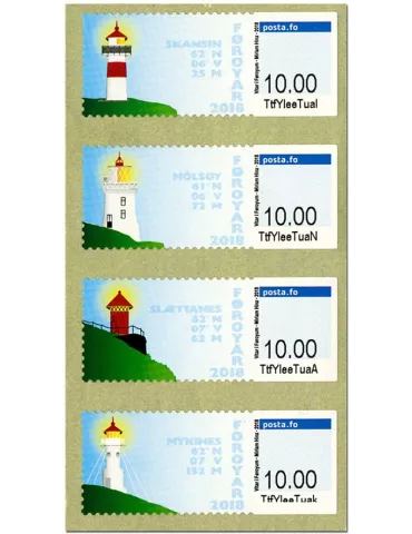 n° 49/52 - Timbre ILE FEROE Timbres de distributeurs