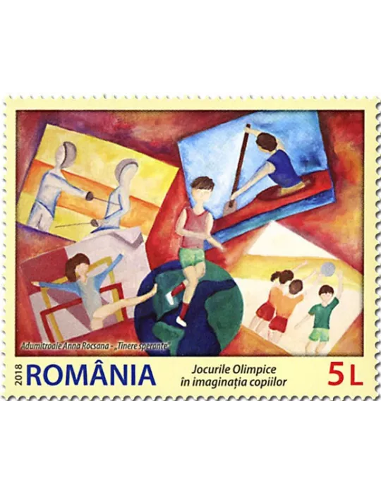 n° 6356/6359 - Timbre ROUMANIE Poste