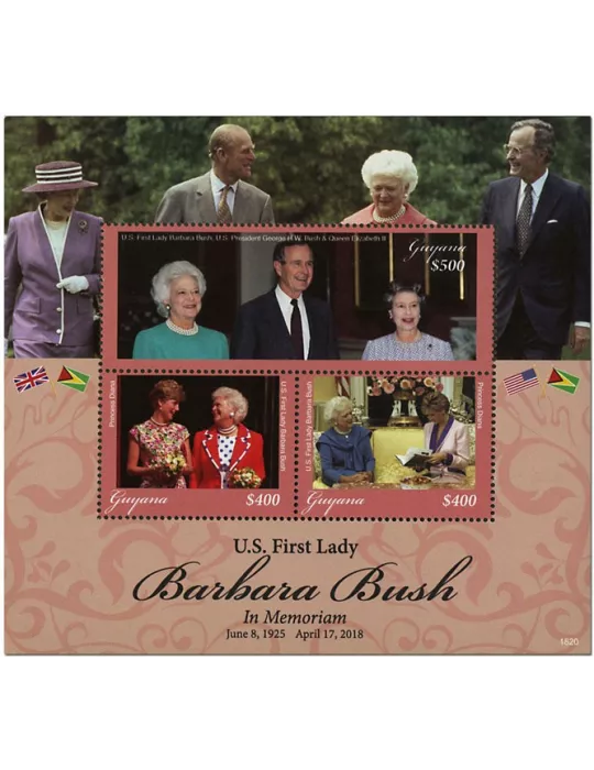 n° 6950/6952 - Timbre GUYANA Poste