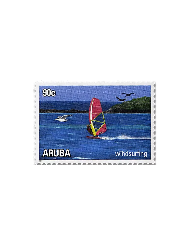 n° 1018/1023 - Timbre ARUBA Poste