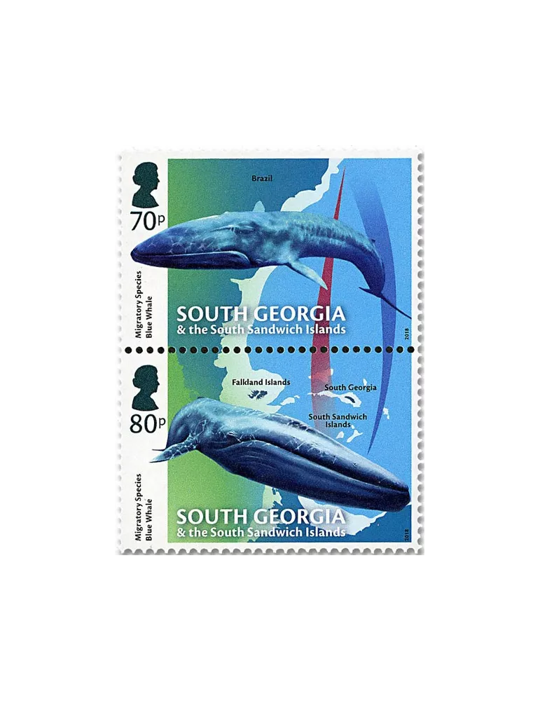 n° 700/703 - Timbre GEORGIE DU SUD Poste