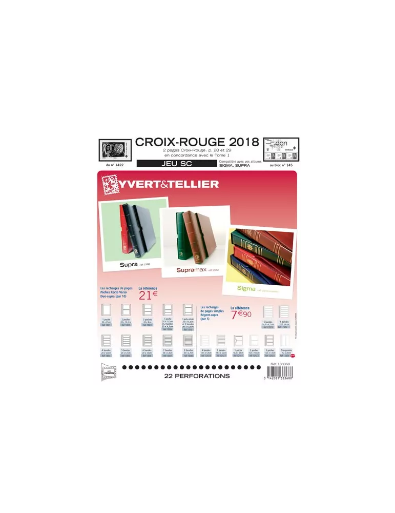 CROIX ROUGE SC : 2017-2018 (JEUX AVEC POCHETTES)